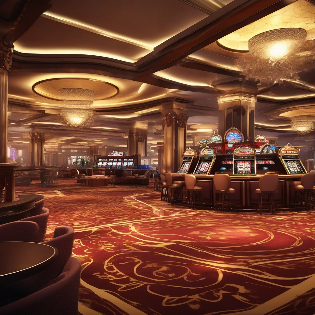 Luxury casino hotel interior